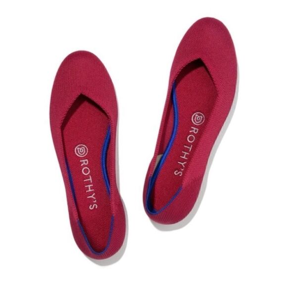 Rothy's The Flat - Scooter Red  Size 8.5 - Picture 1 of 9